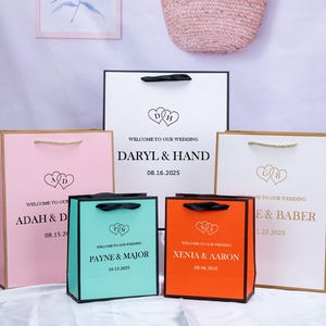 Personalized Wedding Welcome Bags: Custom Bridal Party Favor