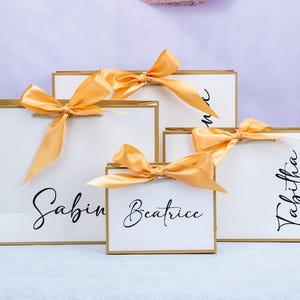 Custom Name Gift Bags,Bridesmaid Gift Bags,Bow Tie Gift Bags,Bridesmaid Proposal, Bachelorette Party, Thank You Gift Bags,Birthday Gift Bags