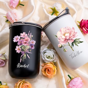 Personalized Insulated Coffee Tumbler: Custom Stainless Steel Travel Mug