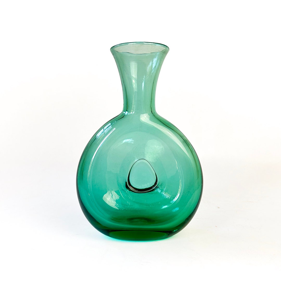 Vintage Blenko Vase Donut Shape Etsy