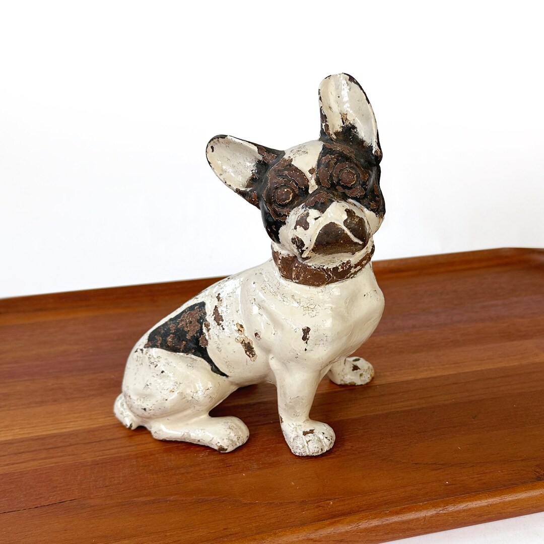 Antique Hubley French Bulldog 304 Door Stop Bull Dog