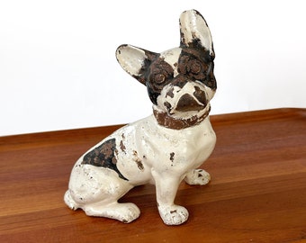 Antique Hubley French Bulldog 304 Door Stop Bull Dog