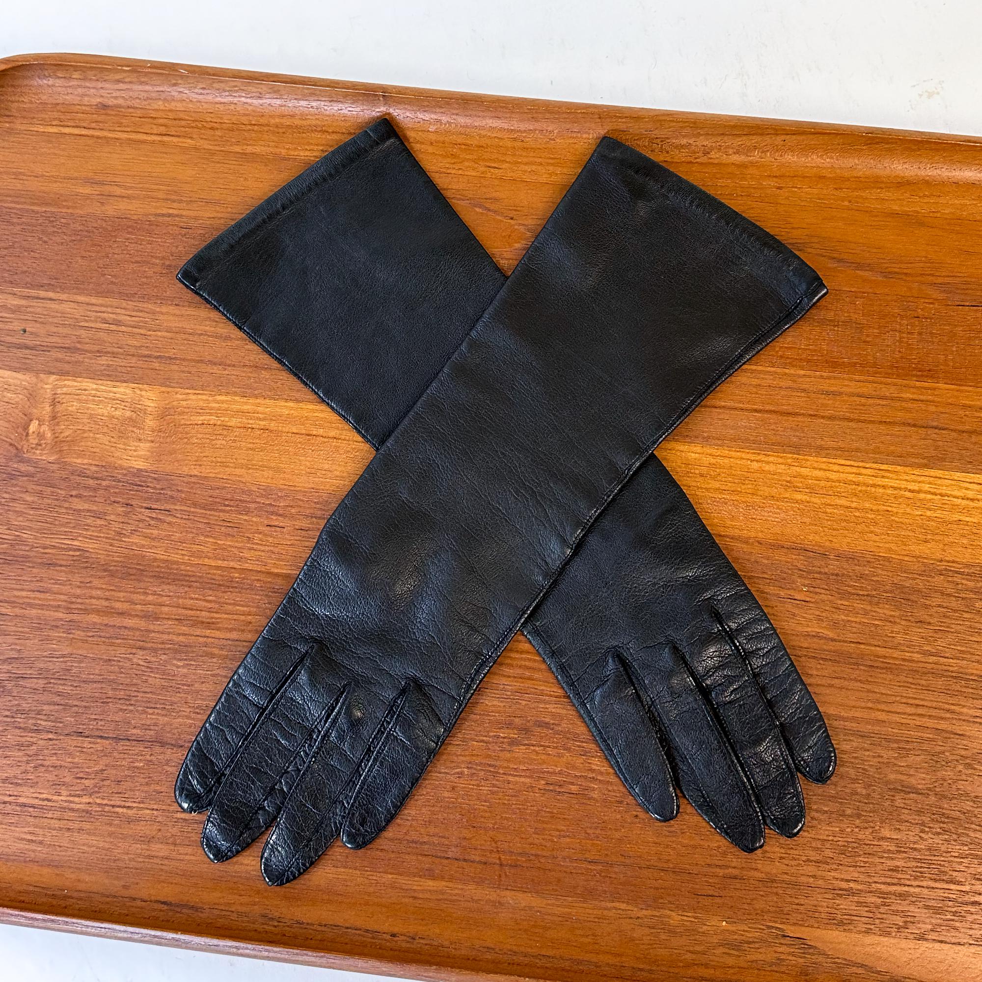 Vintage Italian Leather Gloves 7 - Etsy