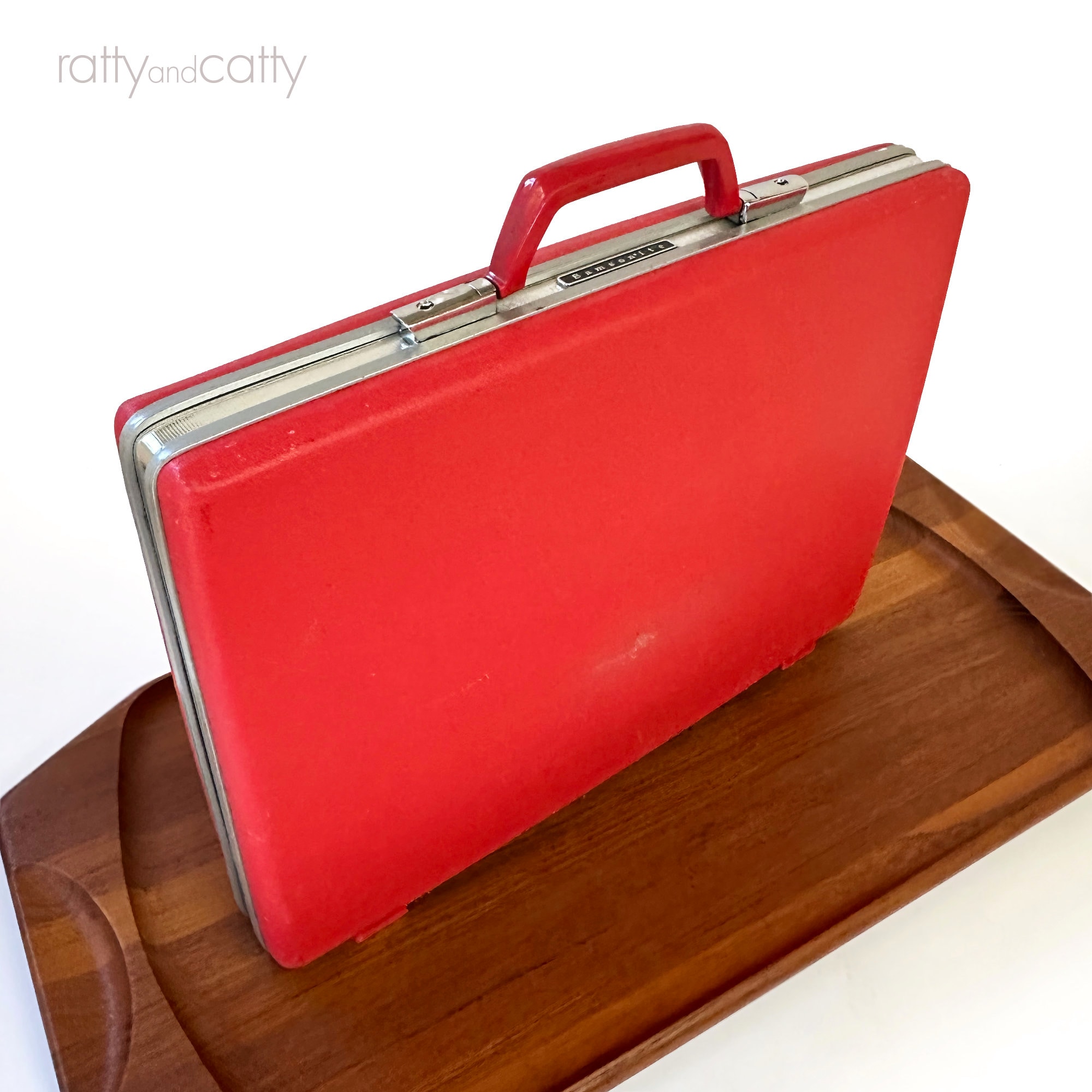 Samsonite red briefcase sale