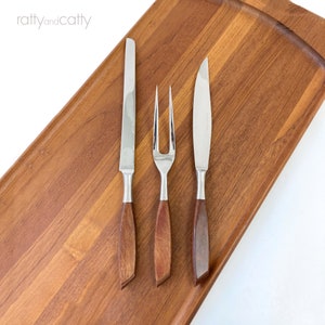 3-piece Carving Set Stainless Steel Made in Japan 2 Knives and 1 Fork 
