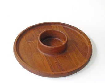 Vintage Dansk Teak Tray Serving Dish