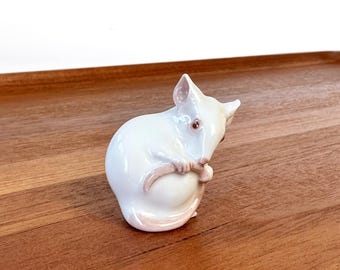 Dahl Jensen Bing & Grondahl Denmark Mouse Figurine #1728 Porcelain
