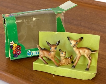 Vintage Miniature Deer in Original Box