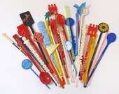 Vintage Swizzle Sticks Group of 31