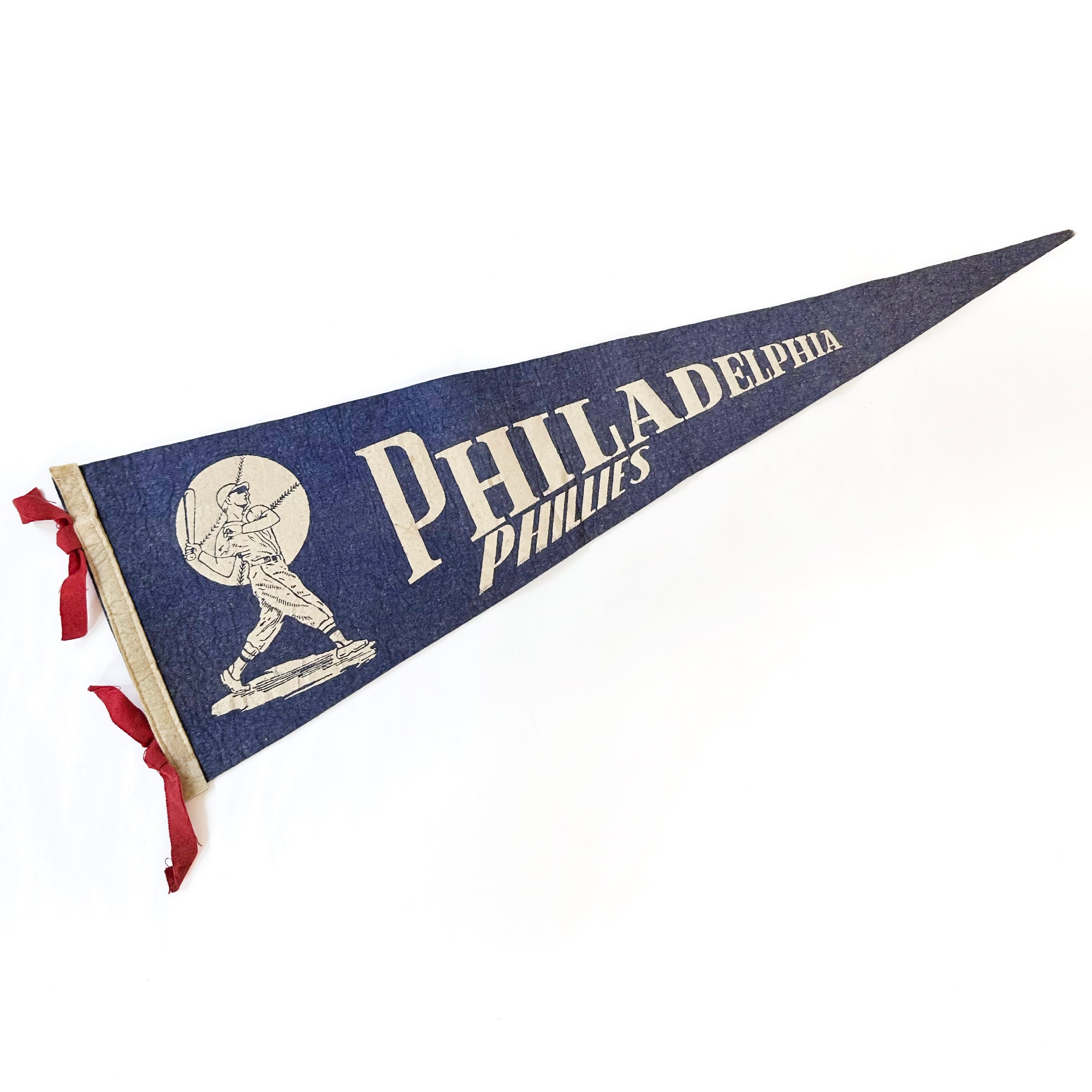 RARE Vintage 1960's Philadelphia Phillies Baseball Mini Pennant Banner