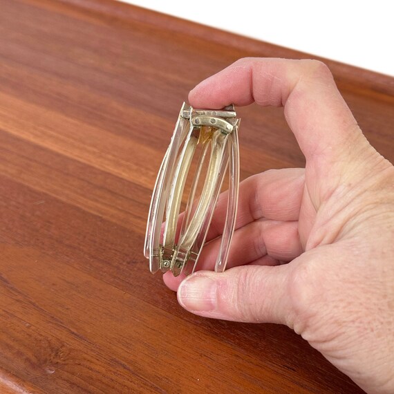 Vintage Cat Eye Rhinestone Folding Eye Glasses - image 7