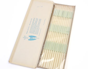 MCM White Tiny Taper Candles NOS