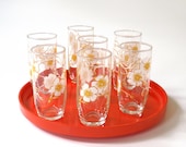 Vintage Saki Glasses Cherry Blossoms