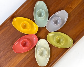 Mid-Century Modern Egg Cups by Valon Set of 6