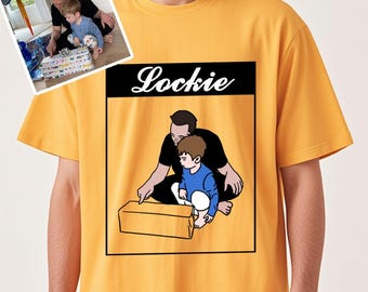 Custom Faceless Family Portrait T-Shirt, Father's Day Gift