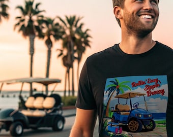 Golfkar-shirt, Vaderdag, cadeau voor papa, bestverkochte T-shirts, nu trending, Godfather-cadeau, Etsy Shop Sale, Etsy-verkoper, cadeau voor hem