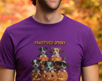 Halloween Dog T Shirt, Fall style shirt, Gift for Dog Lovers, Dog T Shirt, Spooky season, Best Selling Items, Halloween Shirt