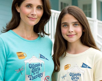 Gilmore-shirt voor meisjes tv-show: Stars Hollow Vibes, katoen-polymix, bestverkochte T-shirts, Moederdag, nu trending, Etsy Shop Sale