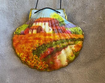 Hand-Crafted Camino Pilgrim Keepsake Scallop Shells & Jewelry/Trinket Dishes - Meseta (Field)