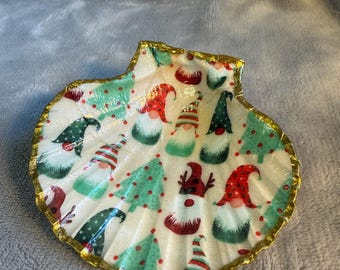 Handgefertigte Muschelschale, Ringschale, Schmuckschale, Ornament - Zwerge