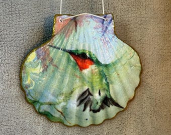 Handgefertigte Camino Pilgrim Andenken Jakobsmuscheln & Schmuck / Schmuckstücke - Kolibri