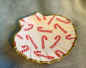 Handgefertigte Muschel Schmuckschale, Ringschale, Schmuckschale, Ornament - Zuckerstangen