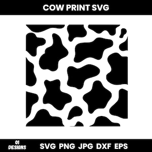 May include: Black and white cow print pattern. This digital design is perfect for crafting projects, scrapbooking, and more.