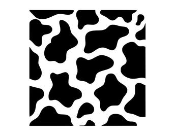 Cow Print Pattern: Farm Animal SVG, PNG, Clipart (Digital Download)