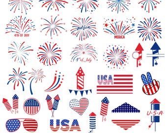 Fireworks svg bundle, firecracker svg, 4th of july fireworks svg, firework png, fireworks clipart, independence day png, instant download