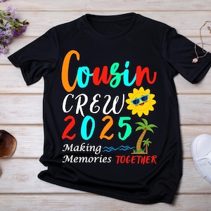 Cousin Crew 2025 SVG: Family Cruise, Summer Break (Instant Download)