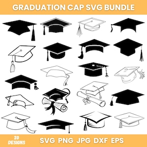 Graduation Cap SVG Bundle: Class of 2025 Designs (Digital Download)