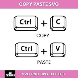 Ctrl C Ctrl V Svg chemise assortie fête des pères, Svg papa et bébé, copier coller Svg, copier coller Png, père fille assorti Svg, Cricut