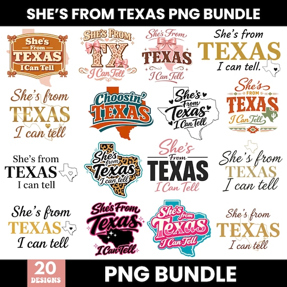 She’s From Texas PNG Bundle, Texas Independence Day PNG, Choosing Texas Graphic, Western Cowgirl Texas Girl Shirt
