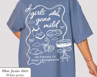 Girls Gone Mild Bachelorette Shirt:Spa Slumber Party Pajama Weekend Tee
