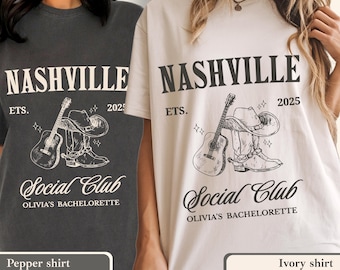 Nashville Bachelorette Custom Party Shirts: Last Rodeo, Western Bach