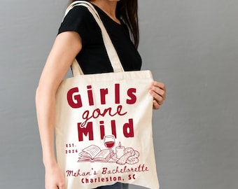 Girls Gone Mild Bridesmaid Tote Bag Vino Before Vows Winery Wine Bach Club Sister Trip