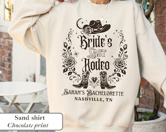 Brides Last Rodeo Bride Sweatshirt Cowgirl Western Country Rodeo Austin Nashville Future Mrs