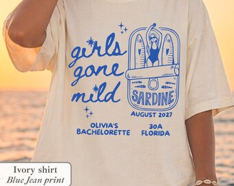Girls Gone Mild Bachelorette Shirt Bach Club Last Toast Coastal Miami Beach Rustic Cruise Tee