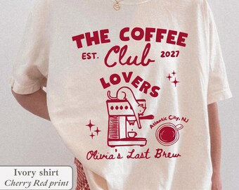 Coffee Club Bachelorette Shirt Cat Lovers Wedding Espresso Martini Girls Gone Mild Brewing Tee