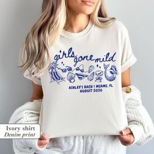 Bachelorette T Shirt Girls Gone Mild Spa Chill Bach PJs and Prosecco Girls Night In Weekend Outfit