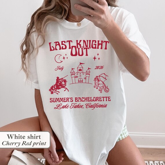 lynch. 葉月 URGE LAST KNIGHT フォトプリント Tシャツ Bookish Bachelorette Shirt: Last Knight Out Medieval Bride Fantasy