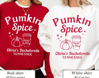 Pumpkin Spice Bachelorette Sweatshirt Picked a Good One Fall Bridal Shower Brunch Autumn