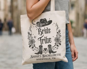 Brides Last Rodeo Bridesmaid Tote Cowgirl Western Country Rodeo Austin Nashville Personalized Bag