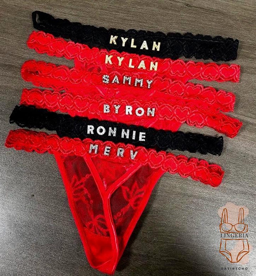 Personal String Personalized Thong, Custom Name G-string, Valentine's Day Gift - Etsy