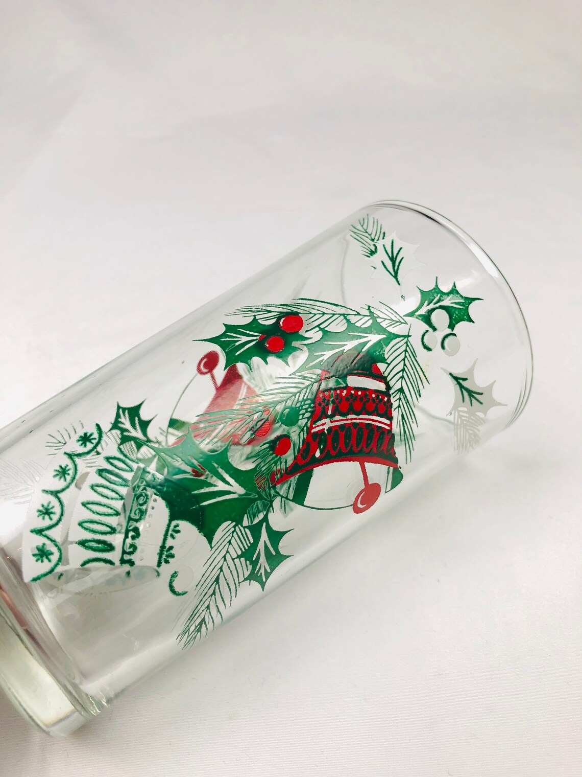 Holiday Glasses Christmas Decor Vintage Glassware New Etsy
