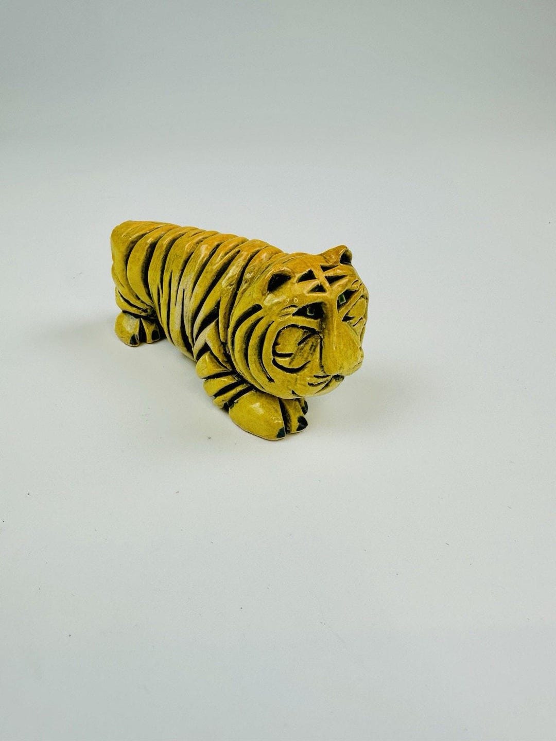 Vintage Artesania Riconada Carved Tiger Miniature Animal Uruguay - Etsy