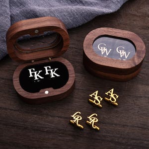 Boutons de manchette personnalisés pour garçons d&#39;honneur, boutons de manchette initiales personnalisés, cadeau gravé pour lui, cadeaux de mariage, enterrement de vie de jeune garçon, proposition de garçons d&#39;honneur, cadeau père