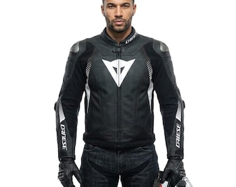 Chaqueta de cuero Dainese Super Speed 4 - Chaqueta de moto de carreras para hombre