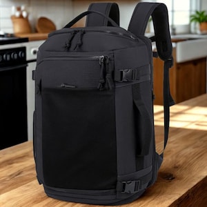Expandable Waterproof Travel Backpack 40x20x25 cm | Anti-Theft Cabin Carry-On Bag with Laptop Compartment | Commuter & Vacation Daypack