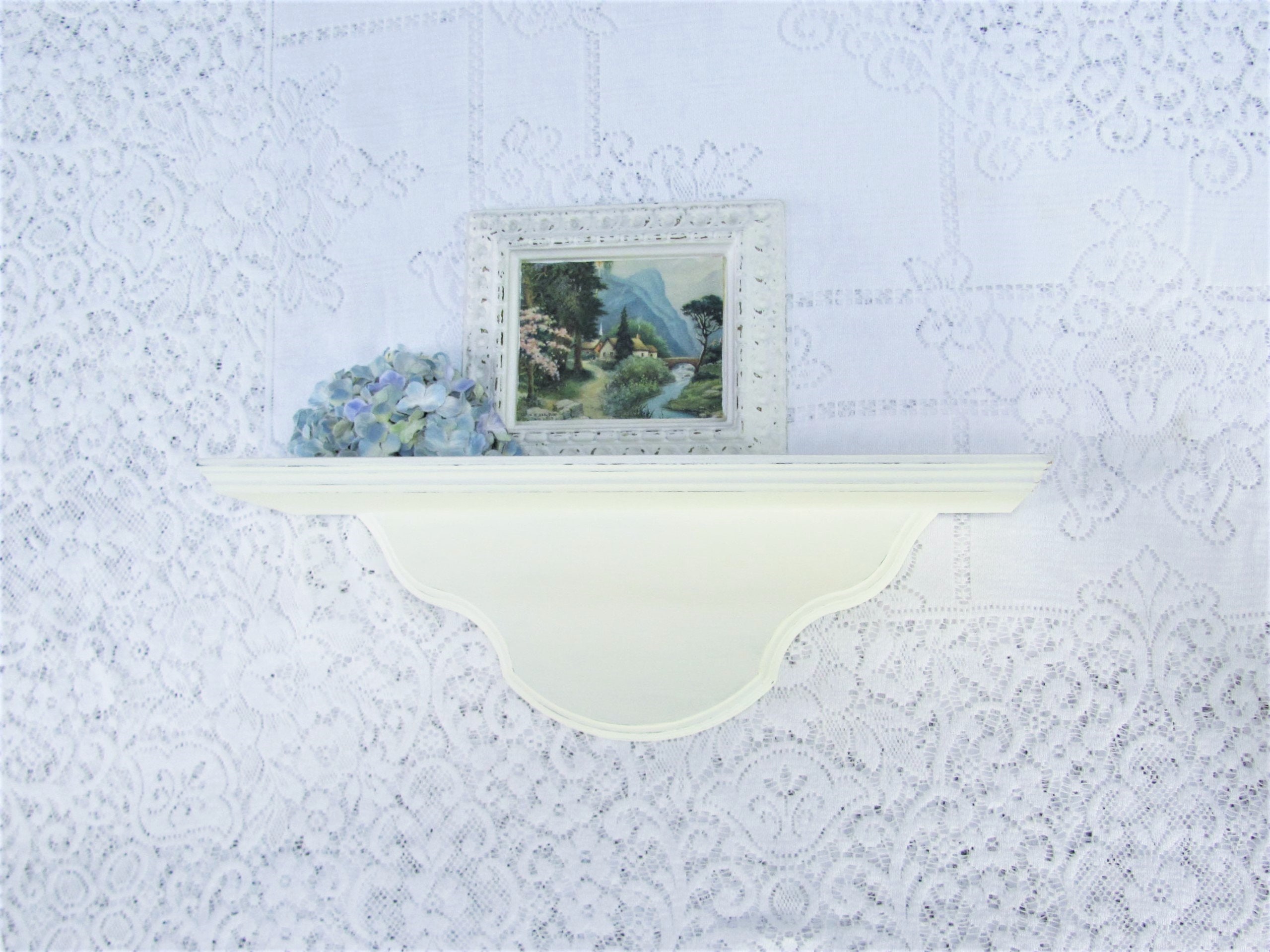 Cream Wall Shelf Antique White Vintage Wall Shelf Girl S Room Nursery Shelf